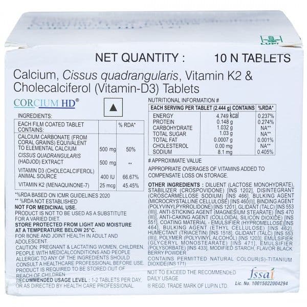 Corcium HD Tablet (10 Tab)